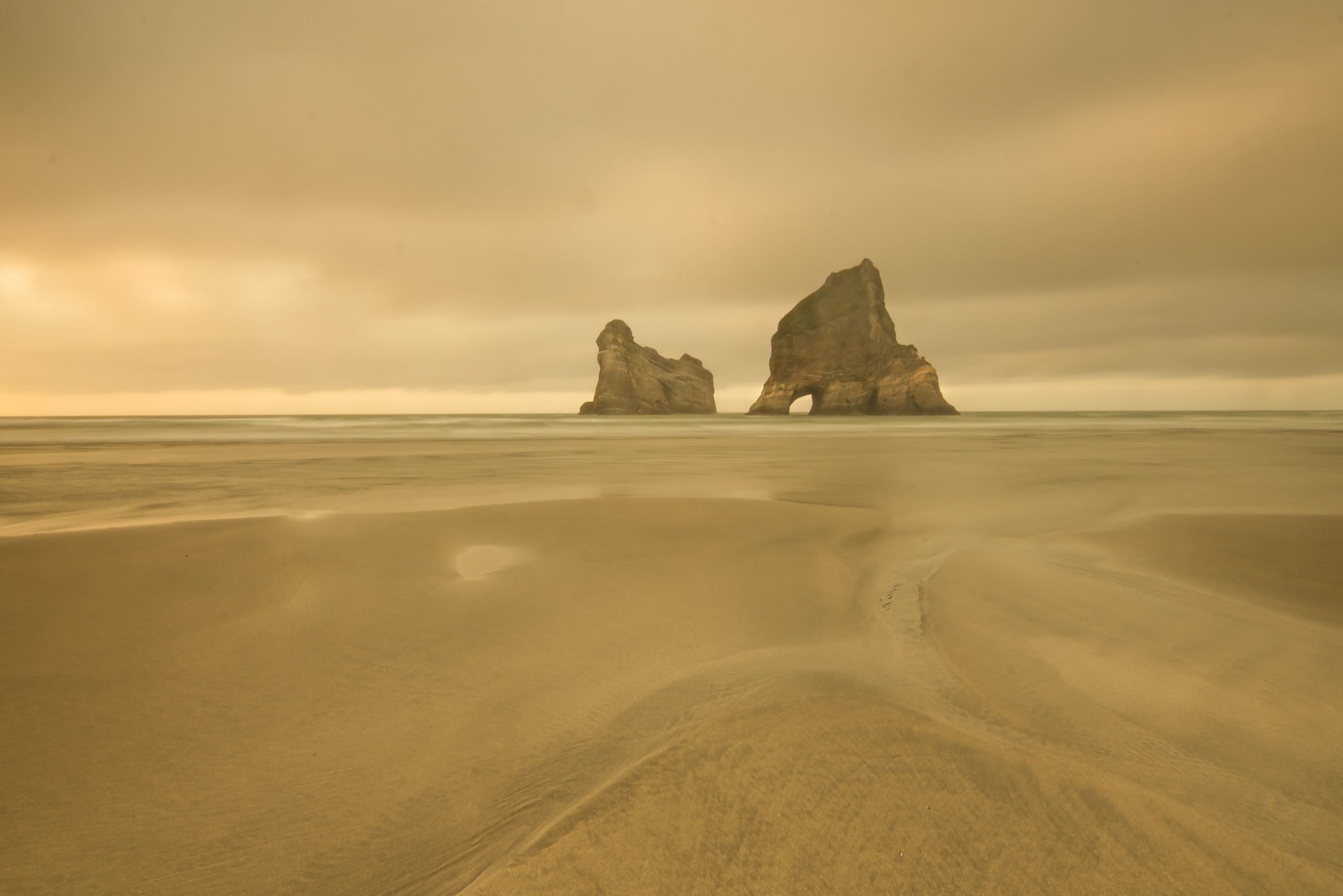 Wharariki Beach